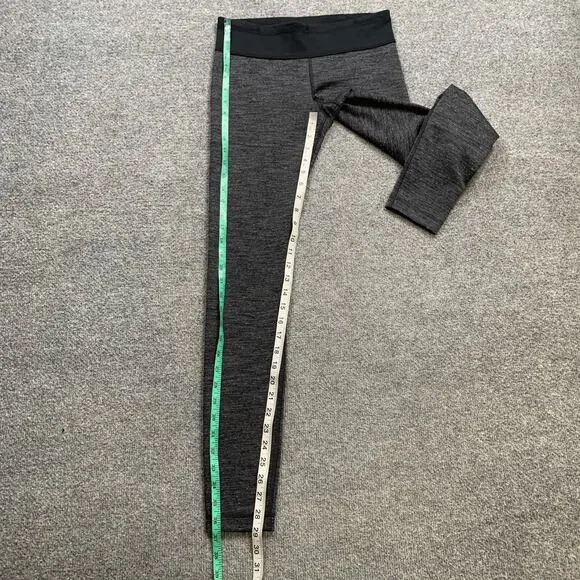 Under Armour Leggings Womens S Small Grey Black Fitted All Season Gear Stretch - Picture 8 of 11
